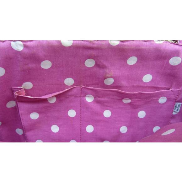 Hand Painted Hand-Woven Tote Made in the Philippines Rattan Purse - Picture 6 of 7